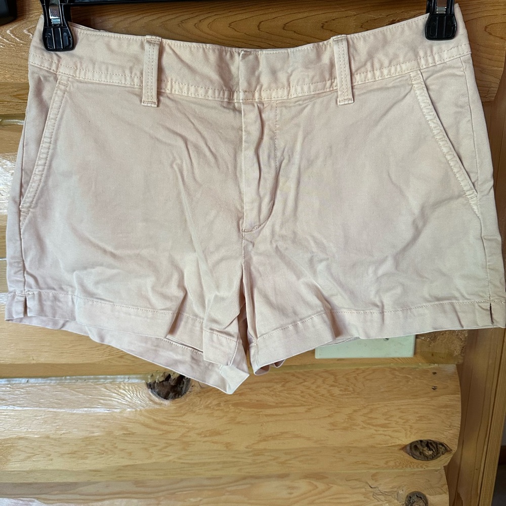 GAP Light Pink Mid Rise City Shorts
